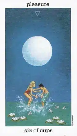 Carta Sol Luna 6 de Copas