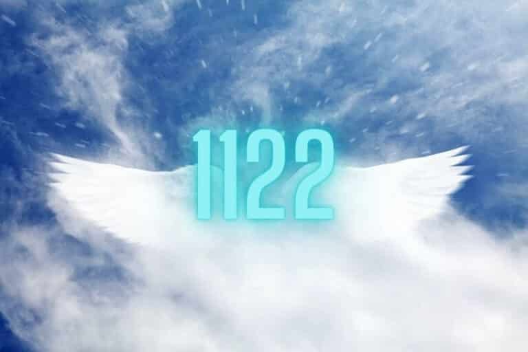 The Meaning of Angel Number 1122, angel numbers, sky with angel cloud