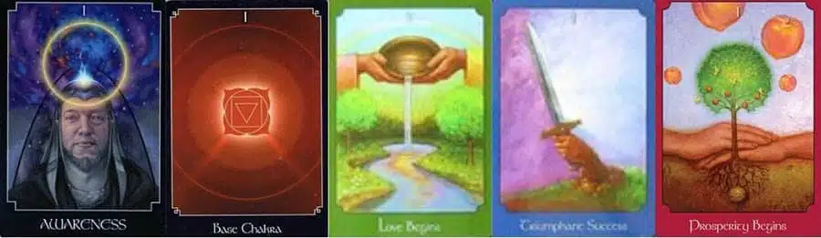 Los visuales del Oráculo del Tarot Psíquico
