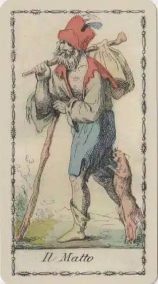 Tarot de Lombardía La carta del Loco