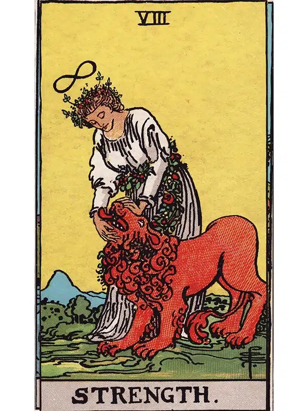 Strength card Rider-Waite Tarot