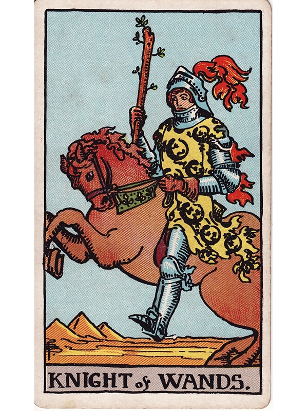 knight of wands card