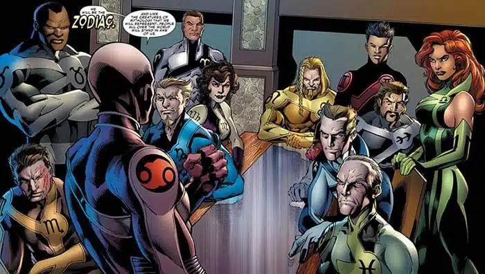 Avengers Assemble Vol.
2 Panel interior, La astrología en Marvel Comics