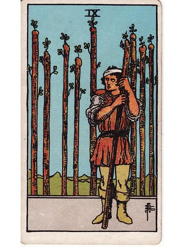 9 of wands Rider Waite tarot