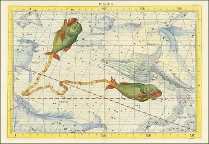 Pisces sky map