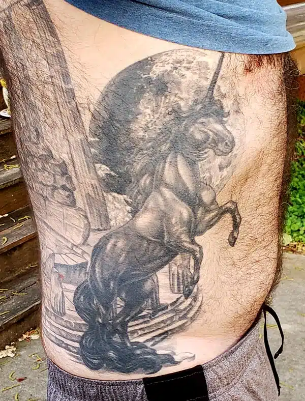 Tatuaje de unicornio