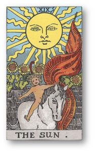 Summer Solstice, Reincarnation and The Sun Card - Sun card