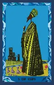 Tarot Africano 5 de Copas