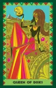 Tarot Africano Reina de los Discos