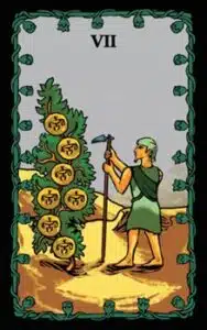 Tarot Horóscopo Tarot del Nilo 7 de Pentáculos