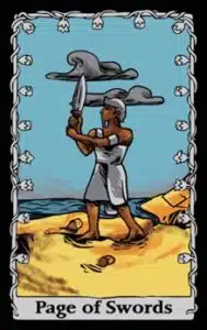 Tarot Horóscopo Tarot del Nilo Página de Espadas