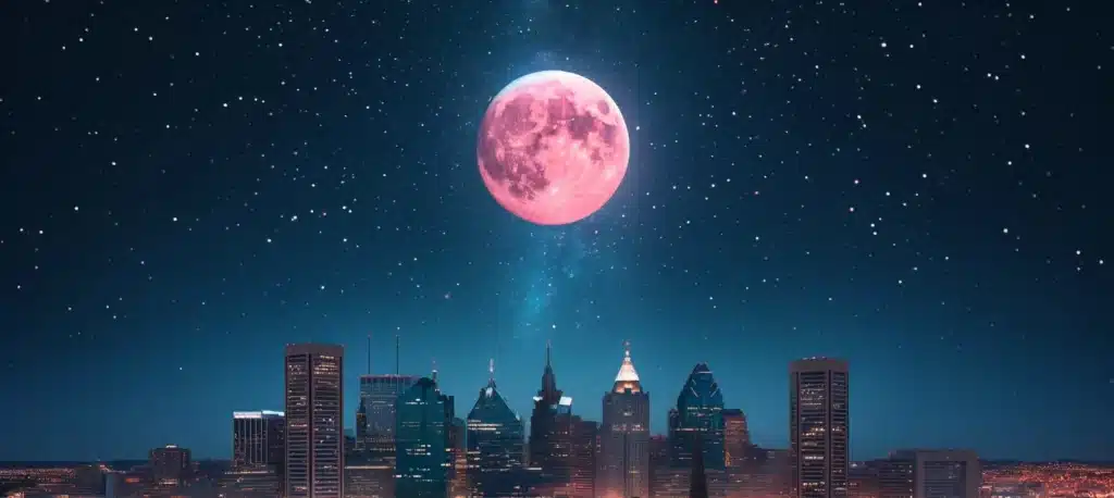 baltimore pink moon april 2024
