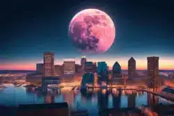The Strawberry Full Moon Illuminates the Night on June 21, 2024