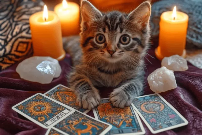 February 2025 Tarotscope Catomancy Kitten Tarot