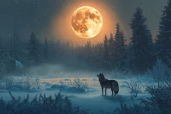 The Wolf Moon Illuminates the Night on January 13, 2025