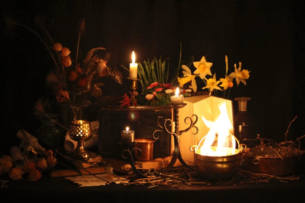 imbolc-altar