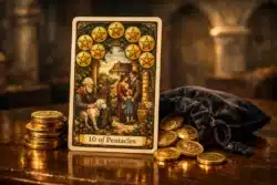 Tu penses que le tarot ne peut pas t’aider avec l’argent ? Le 10 de Pentacles n’est pas d’accord