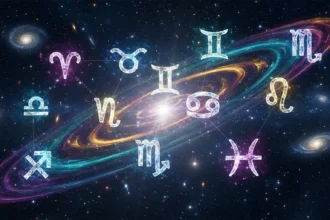attracting the same toxic sign red thread connecting two zodiac wheels