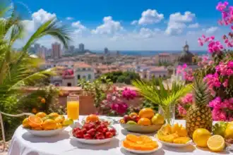 june 2026 forecast shown by a colorful sky garden at midday with bright sunshine