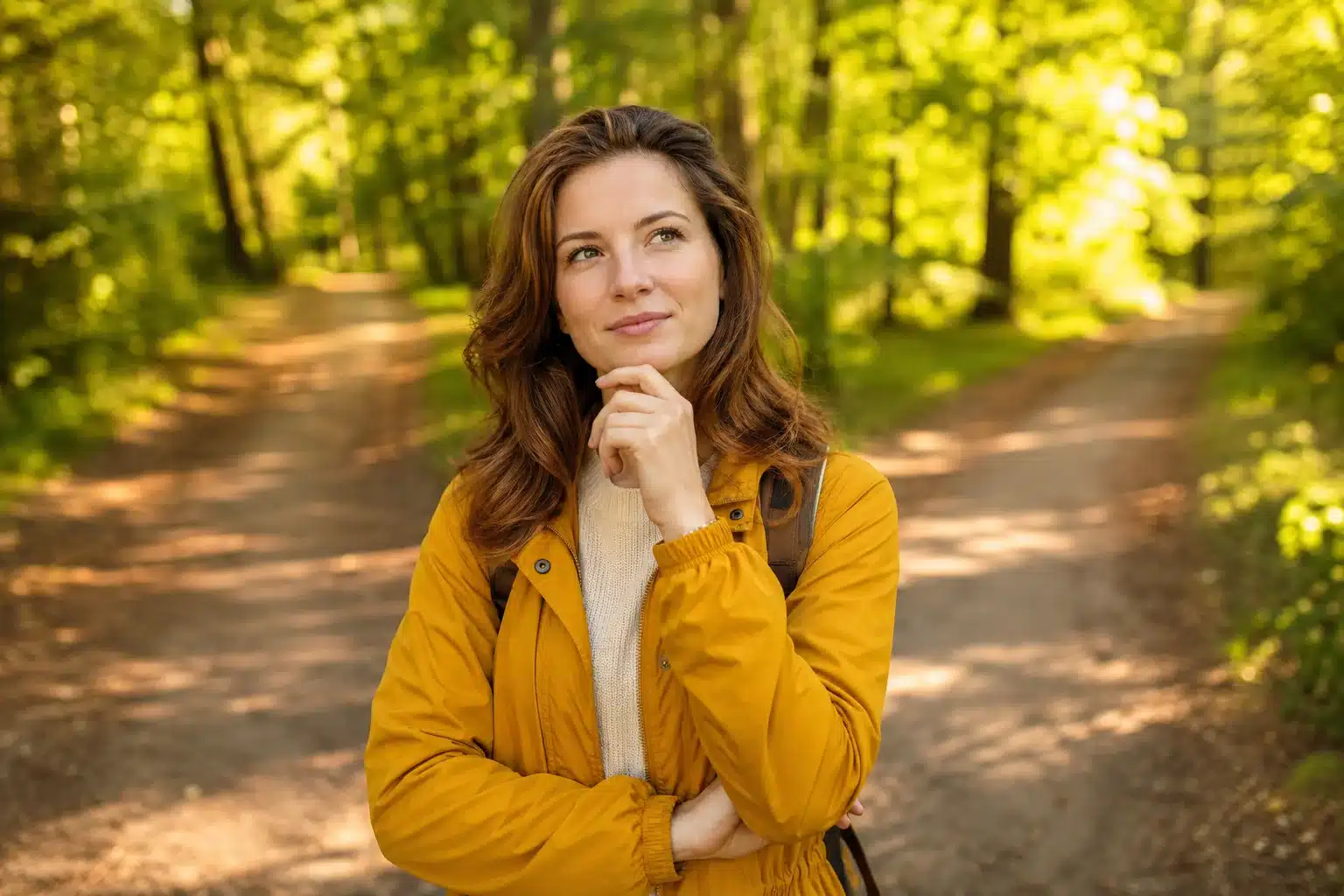 Person pausing at a forked path, how to spot your life lesson before life forces it